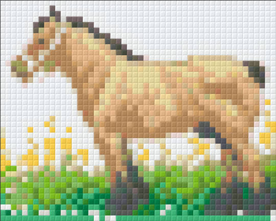 Clydesdale Horse One [1] Baseplate PixelHobby Mini-mosaic Art Kit